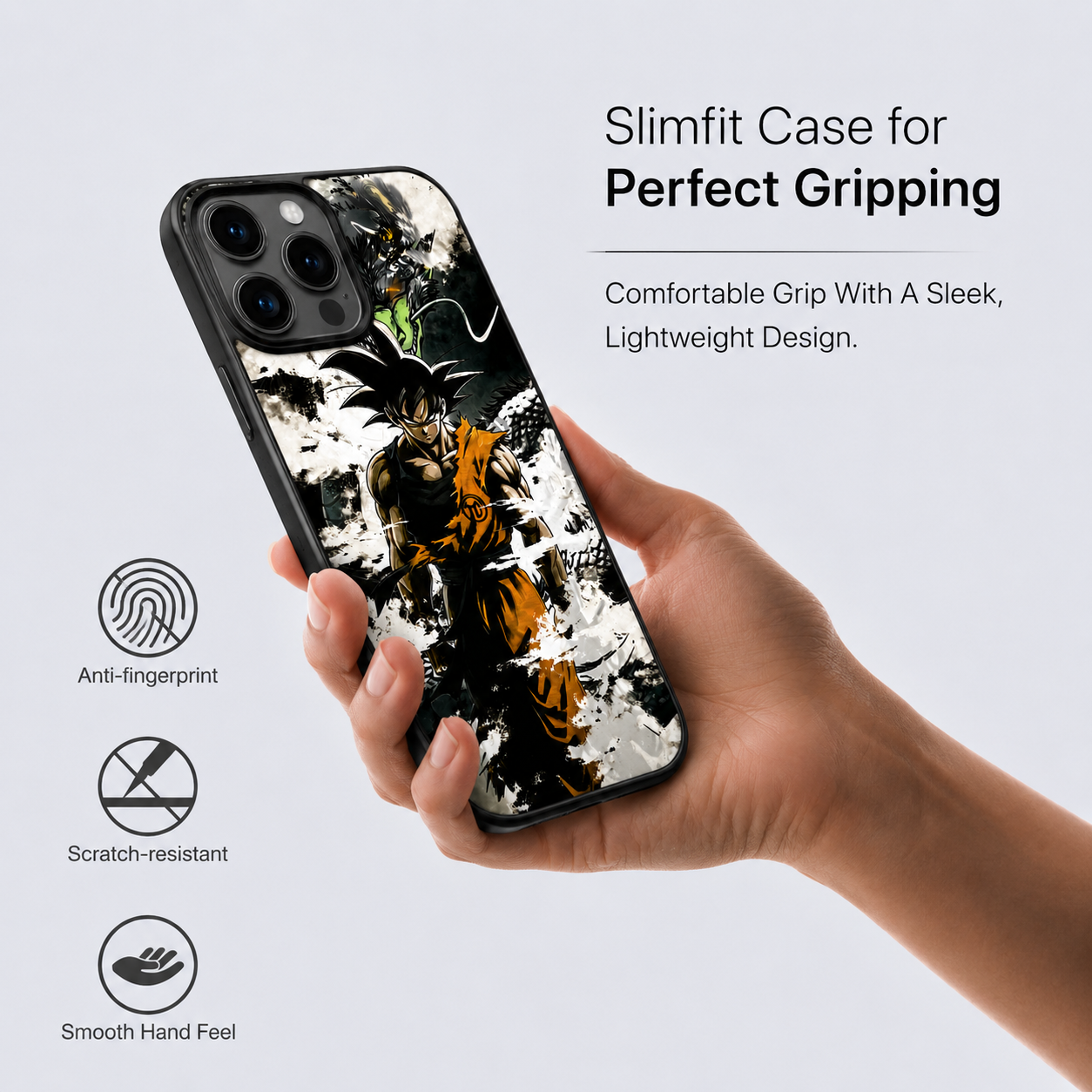 Anime Warrior Glitch Effect Phone Case