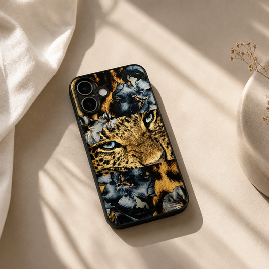 Leopard & Floral Print Phone Case