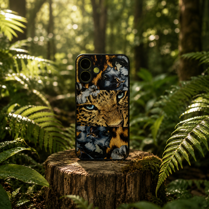 Leopard & Floral Print Phone Case