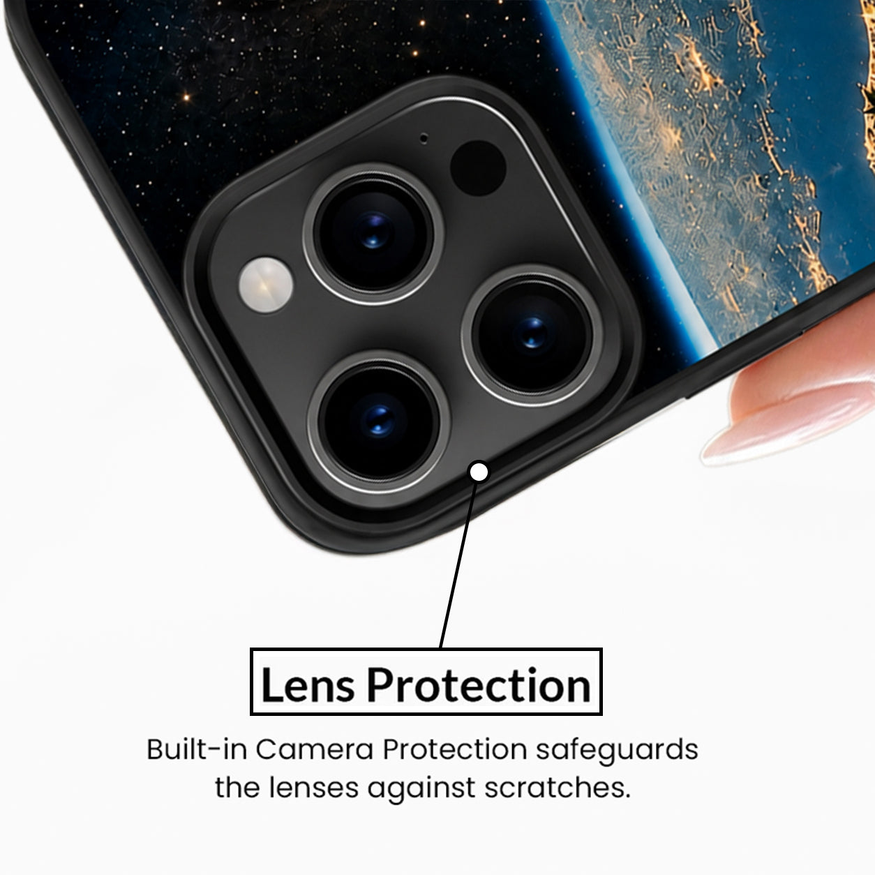 Earth from Space City Street Phone Case