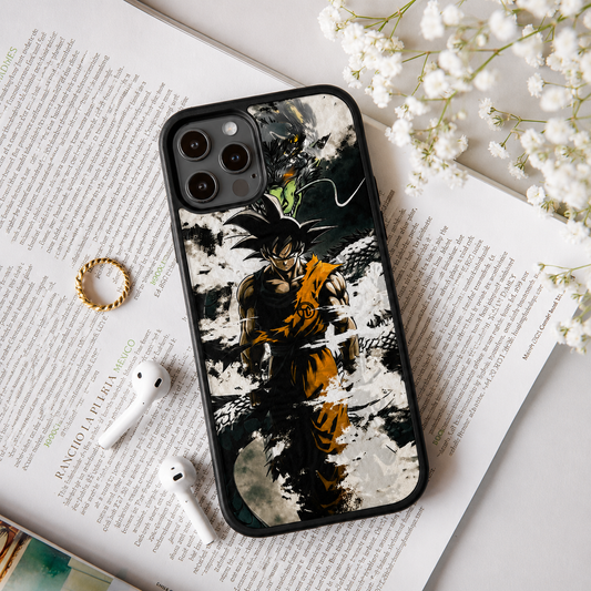 Anime Warrior Glitch Effect Phone Case
