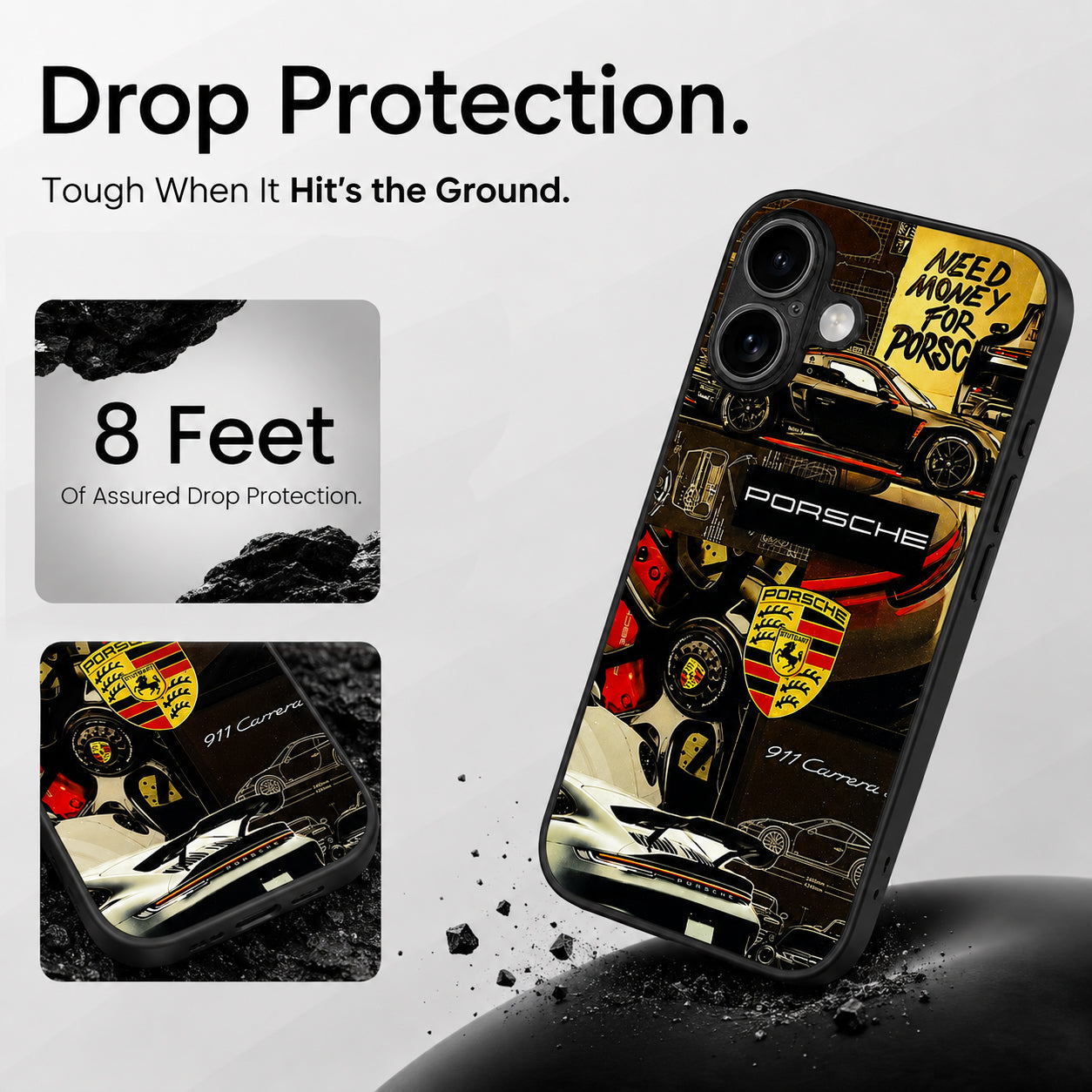 Porsche 911 Collage Phone Case