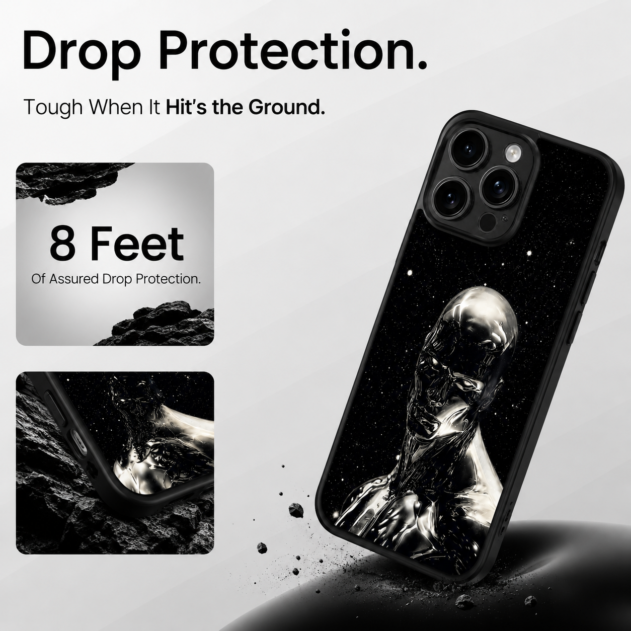 Liquid Metal Human Phone Case