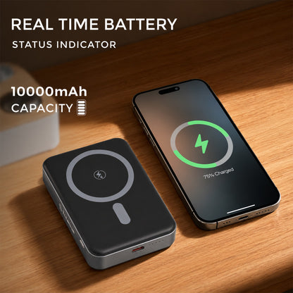 Titanium Magnetic Wireless Power Bank