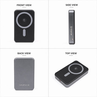 Titanium Magnetic Wireless Power Bank